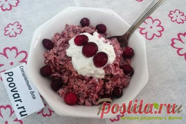 Свекла с чесноком и черносливом