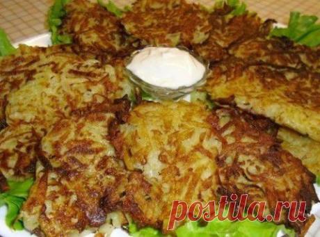 Драники из картошки |  кулинарных рецептов