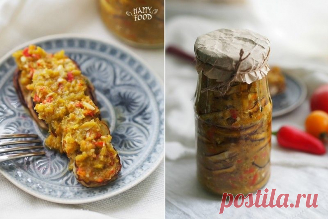 Заготовки: «огонёк» из баклажанов