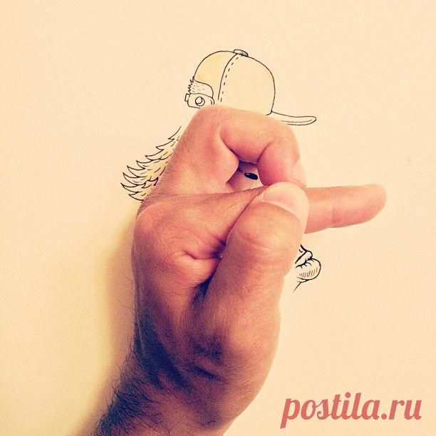 Точка, точка, запятая, вышла рожица...