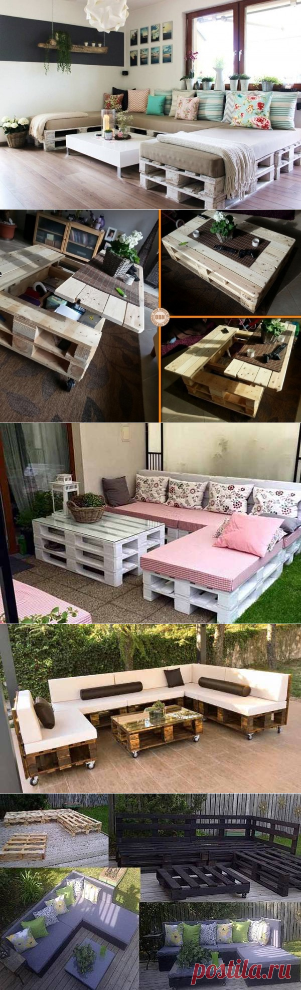 ​Мебель из поддонов: практичные решения для дома и дачи — Сделай сам, идеи для творчества - DIY Ideas