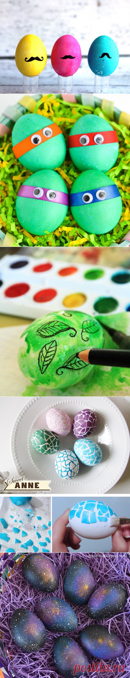 Как украсить яйца на Пасху (32 фото)