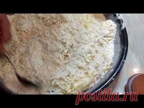 САМОЕ БЫСТРОЕ РУБЛЕНОЕ ТЕСТО ИЗ ТРЕХ ПРОДУКТОВ БЕЗ ЯИЦ!