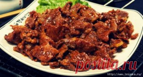 Вкусное корейское блюдо "Пулькоги" (огненное мясо) от Аниты Цой!