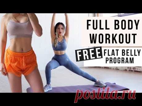 30 Min Full Body Workout to BURN FAT & GET ABS + Toned Legs | FREE WORKOUT PROGRAM