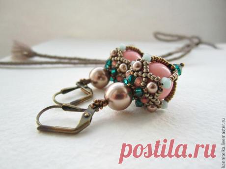 Плетём восточные серьги «Фергана»