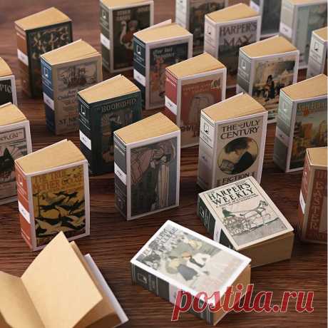 Винтажные блокноты в форме книги, блокноты для записей, мини-бумажные блокноты для записей, милые канцелярские принадлежности, карманный блокнот, офисные принадлежности на AliExpress Смотри, что есть на AliExpress! И еще более 200 миллионов товаров со всего мира с возможностью поиска по фото и большими скидками. Погрузись в увлекательный мир шопинга без границ!