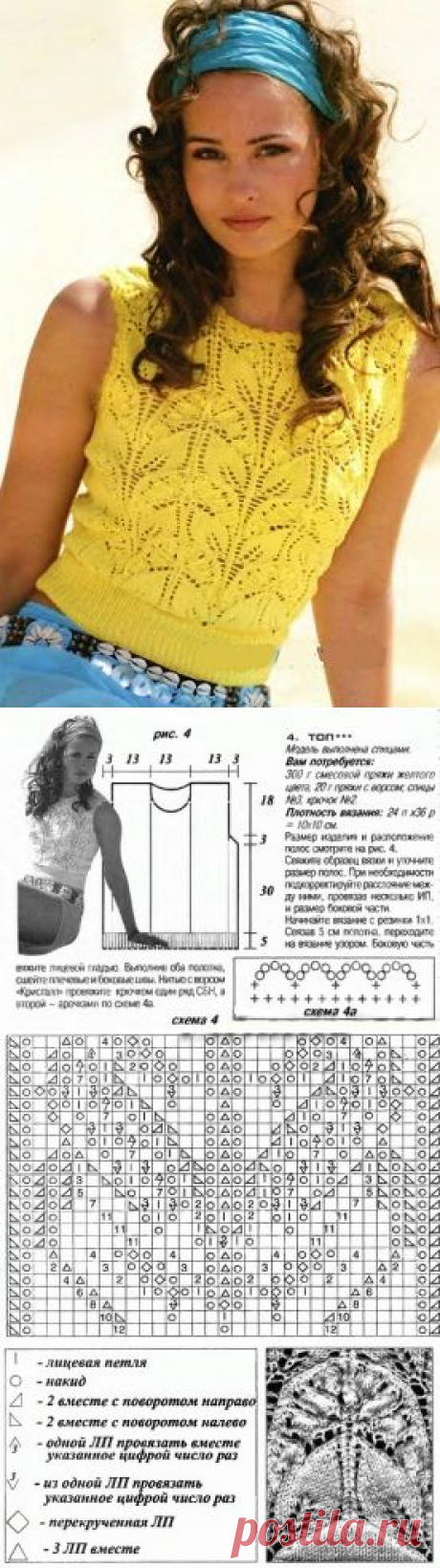 Ажурный топ