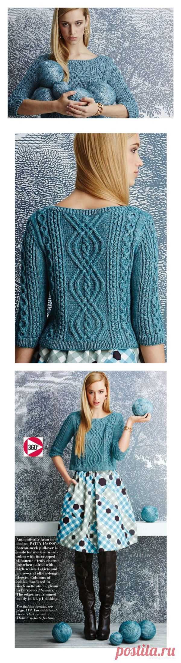 http://vjazhi.ru/jenskaya-vyazanaya-odejda-s-opisaniem/pulovery/vyazanie-pulovera-bateau-neck.html