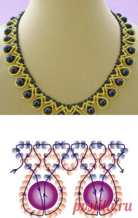 Изделия из бисера. Колье &quot;РА&quot; | Домоводство для всей семьи