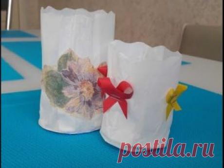 Как сделать формочки для куличей и кексов, за 2 мин.