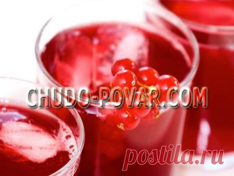 КОМПОТ ИЗ КРАСНОЙ СМОРОДИНЫ. Рецепт компота из смородины с фото