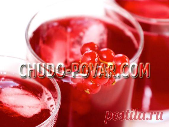 КОМПОТ ИЗ КРАСНОЙ СМОРОДИНЫ. Рецепт компота из смородины с фото