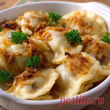 Вареники с мясом и луком