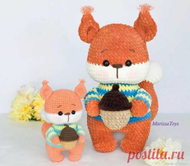 Белочка крючком. МК | Вязаные игрушки. Мастер-классы, схемы, описание. Игрушка Белочка. Описание 