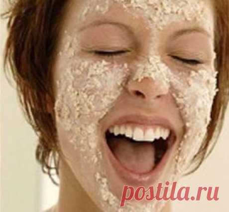 Маска для лица из овсянки и чая.