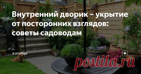 Внутренний дворик – укрытие от посторонних взглядов: советы садоводам Ес­ли ваш сад очень молод, жи­вые из­го­роди под­расти еще не ус­пе­ли, а внут­ренний дворик прос­матри­ва­ет­ся со всех сто­рон, спря­тать­ся от чу­жих глаз мож­но с по­мощью не­кото­рых прос­тых при­емов.
Внутренний дворик – укрытие от посторонних взглядов
