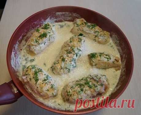 Веб Повар!: Рулетики &quot;Кордон Блю&quot; в сливочном соусе