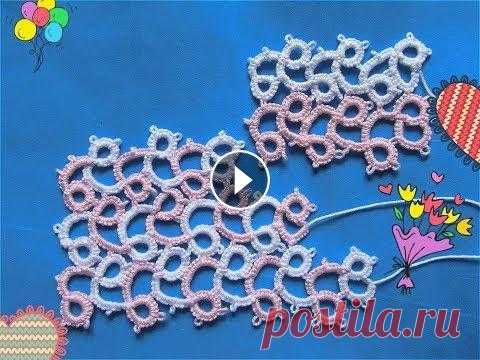 Простое кружево-фриволите иглой ! Дорогие рукодельницы! Одна простая схема--несколько вариантов кружева!!! Благодарю за просмотр данного мастер класса! Плейлист-фриволите- Приглашаю в ...