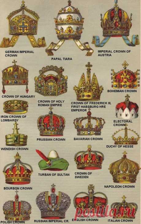 Imperial and Royal crowns of Europe - Awesome