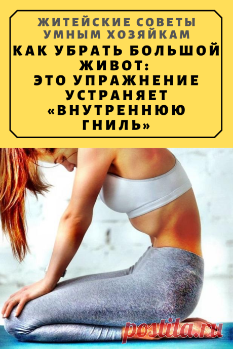 Как убрать большой живот: это упражнение устраняет «внутреннюю гниль» | Житейские Советы