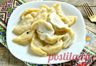 Вареники с салом и сырой картошкой рецепт с фото