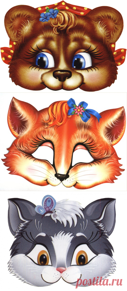 Маски своими руками для сказок фото