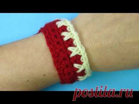 Вязание декоративного края  Crochet border Урок вязания крючком 371