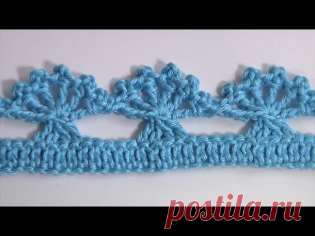 Crochet Border or Edge 🤩 /Full Tutorial ‪@elenarugal‬