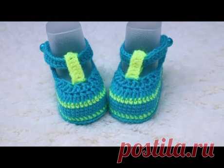 ПИНЕТКИ - САНДАЛИКИ КРЮЧКОМ ДЛЯ МАЛЬЧИКА. ПОДРОБНЕЙШИЙ МАСТЕР КЛАСС.