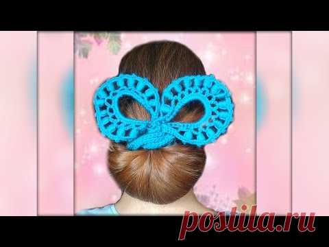 Заколка крючком