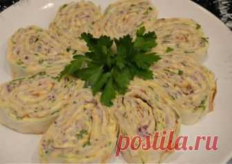 Рулетик из лаваша с сыром и ветчиной Автор рецепта Наталия Рочева - Cookpad