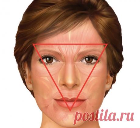 Треугольник МОЛОДОСТИ вашего лица: Делайте это и будете выглядеть на 20 лет моложе! — Домашние заботы