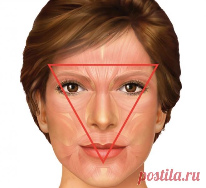 Треугольник МОЛОДОСТИ вашего лица: Делайте это и будете выглядеть на 20 лет моложе! — Домашние заботы