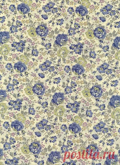 Felicite in Blue Liberty Tana Lawn Fabric DISCONTINUED DESIGN