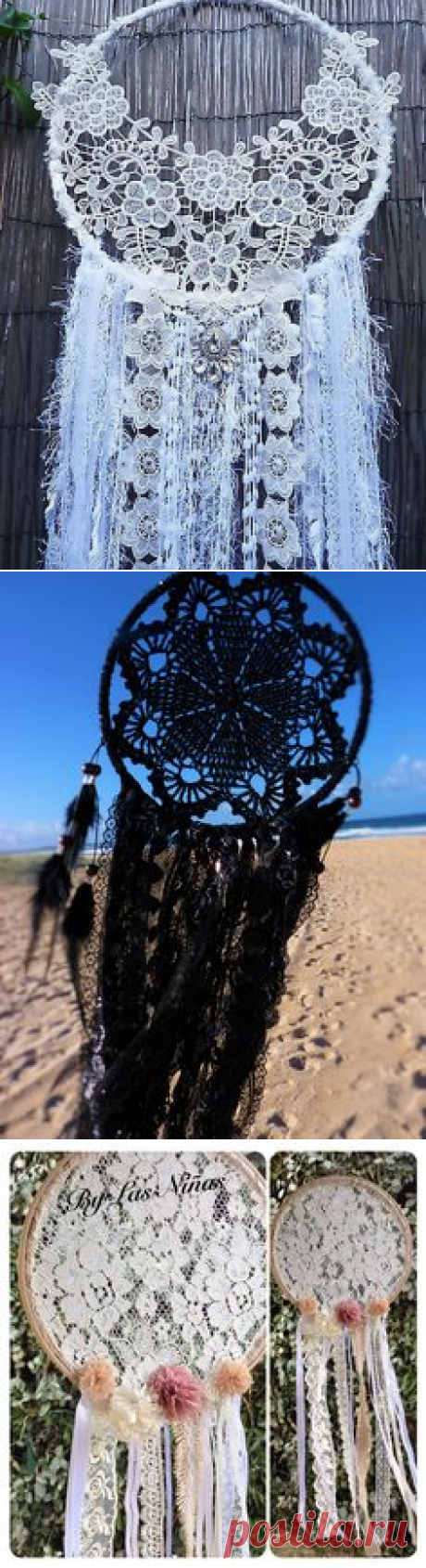 (128) Details about HANDMADE LARGE BOHO WHITE FLORAL GLITTER DREAM CATCHER WALL HANGING