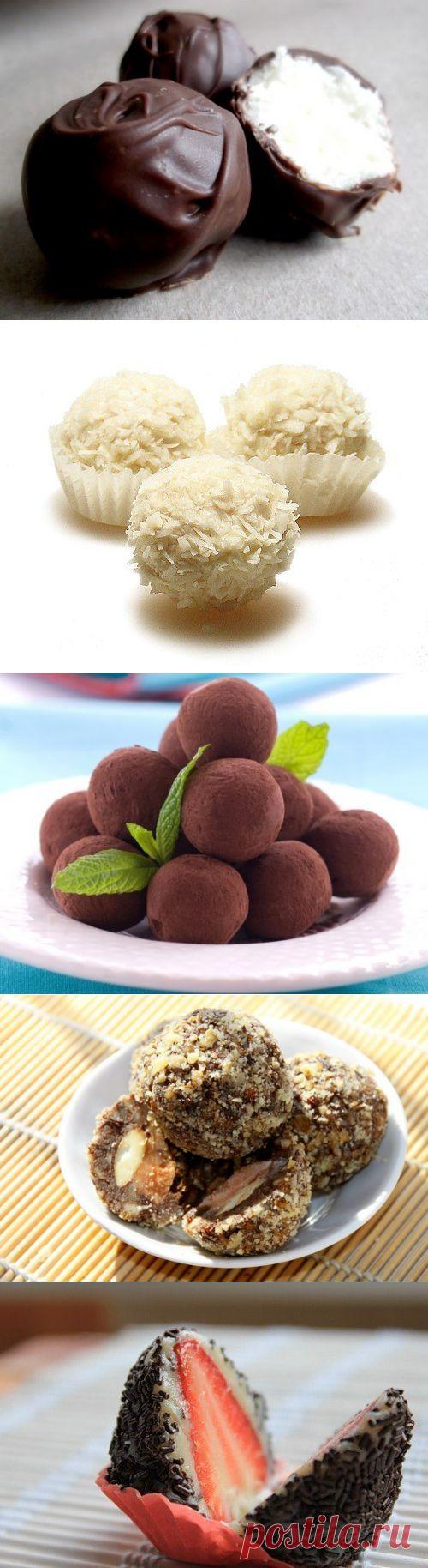 13 супер рецептов домашних конфет.