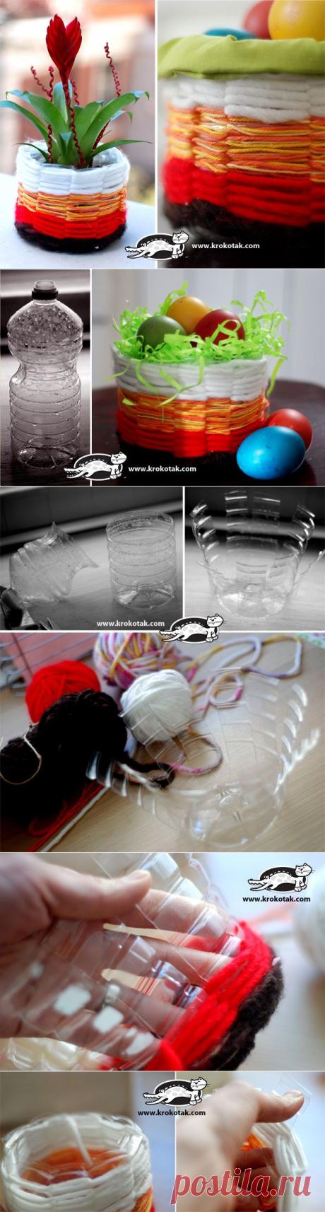 Да оплетем кошничка от празна бутилка | krokotak