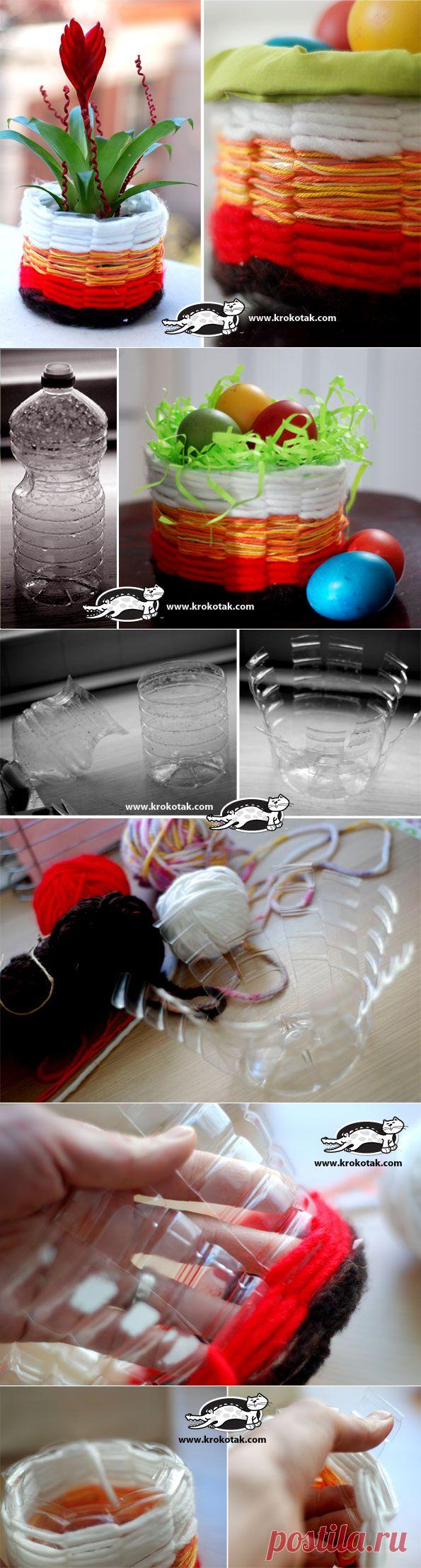 Да оплетем кошничка от празна бутилка | krokotak