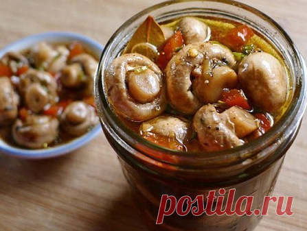 СУТОЧНЫЕ ШАМПИНЬОНЫ. Грибочками запаслись?... / Еда и напитки / БЛЮДА С ГРИБАМИ / Pinme.ru / Pinme