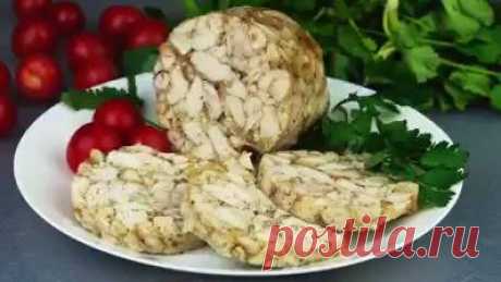 ДОМАШНЯЯ КОЛБАСА Рулет из куриной грудки