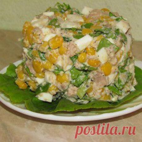 Салат из печени трески и кукурузы рецепт – салаты