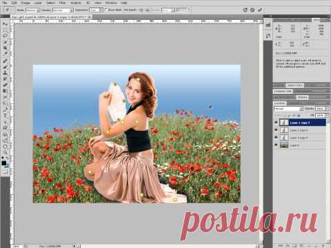 Марионеточная деформация в фотошопе