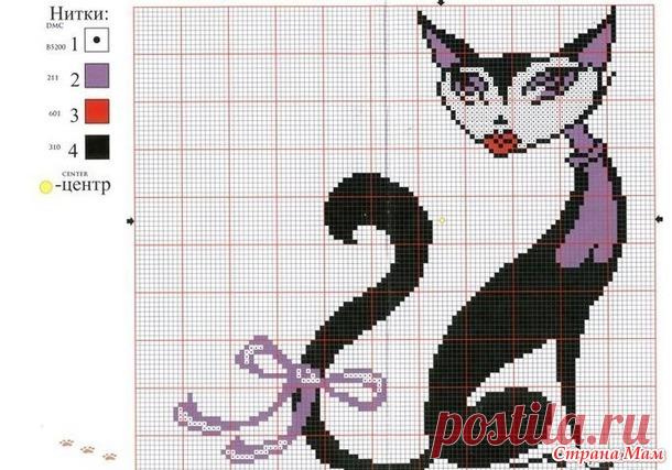 . Платье с кошкой - Вязание - Страна Мам