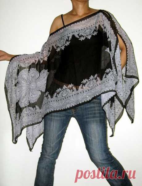 Gypsy Scarf Caftan Wing Casual Poncho Cover Top