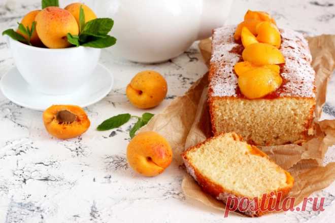 Шифоновый кекс с абрикосами