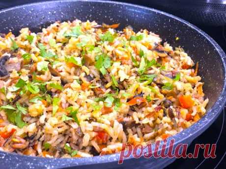 Суперский  ГАРНИР ИЗ РИСА  или ПОСТНЫЙ ПЛОВ  Как Приготовить Дёшево и Вкусно!
