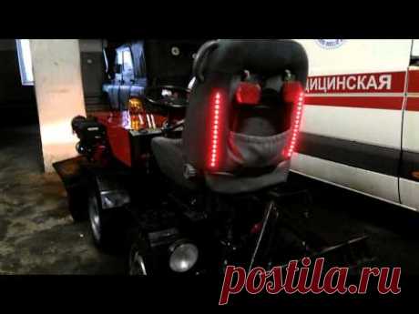 Кустарный мини трактор Переломка 4x4