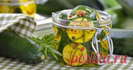 МАРИНОВАННЫЕ КАБАЧКИ БЫСТРОГО ПРИГОТОВЛЕНИЯ-САМЫЕ ВКУСНЫЕ РЕЦЕПТЫ ПИКАНТНОЙ ЗАКУСКИ