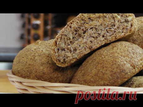 Булочки с отрубями и семечками видео рецепт - YouTube